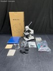 Bebang Microscope WF White Compound Kit Slides Power Adapter Boxed Not — photo 1