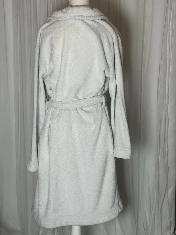 Mujer Calvin Klein Felpa Vellón Rosa Claro Bata Hasta la Rodilla Talla XS/S SKU#237 Foto 2 de 4