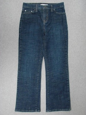 SL01422 2009 **LEVI'S** 512 PERFECTLY SLIMMING BOOT CUT WOMENS JEANS sz8S DARK