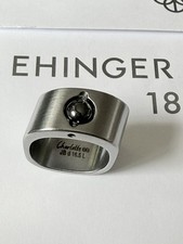 EHINGER SCHWARZ CHARLOTTE RING Größe 16,5 mit Zange