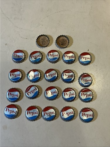 20+ Vintage Pepsi Cork Used Bottle Caps INV AD49