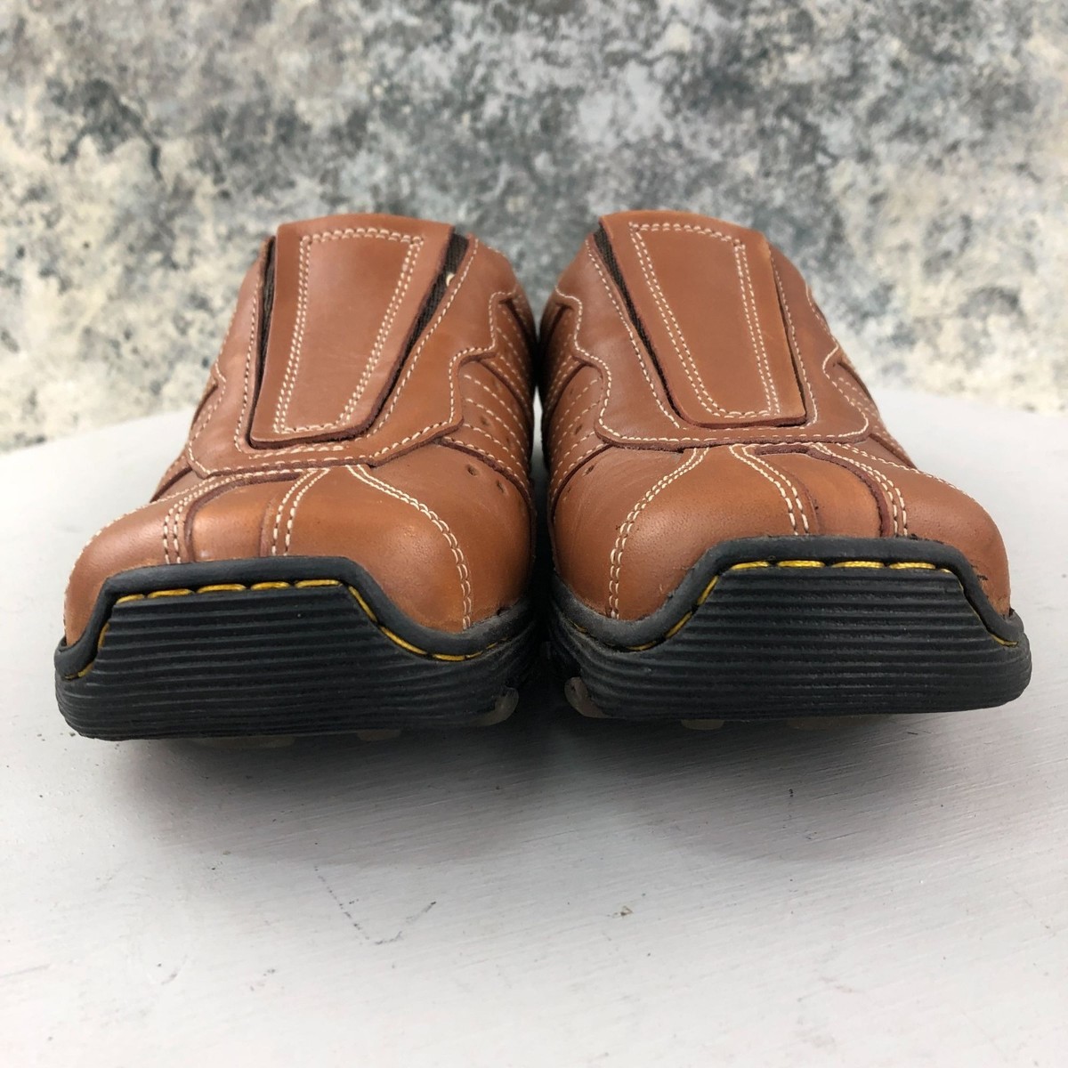 Dr. Martens Women's EU 36 (US 4) Olive Brown Leather Slip On Mules