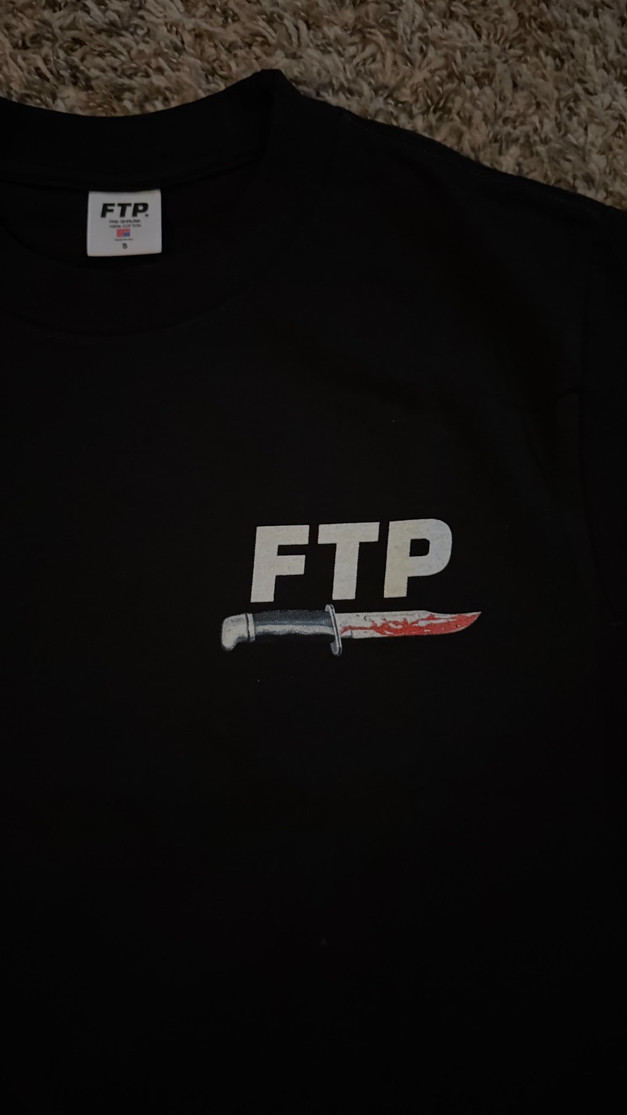 **NEW RARE** FTP GHOSTFACE SCREAM BLACK LOGO TEE T-SHIRT SUPREME ANTI CHROME S thumbnail 6