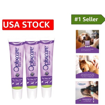Pack of 3 Eye Lube Plus with Hyaluron 20g - Veterinarian Recommended for Pets