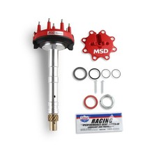Msd Distributor 8558 Pro-billet Crank Trigger Locked Adv For Bbc Tall Deck