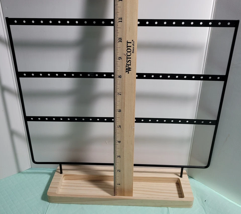 Expositor para Pendientes 11"×12" con Bandeja de Madera Envío Gratis Foto 3 de 4