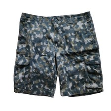 Goodfellow Co Cargo Shorts Mens 38 Multicolor Camouflage Cotton Zip Fly Casual