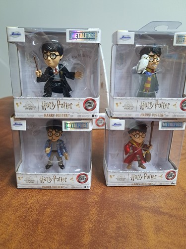 NEW Jada Toys 2.5" HARRY POTTER LOT OF 4 DIECAST METALFIGS WIZARDING DISPLAY BOX - Picture 15 of 18