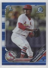 2019 Bowman Chrome Prospects Blue Refractor 143/150 Genesis Cabrera #BCP-142 3d5