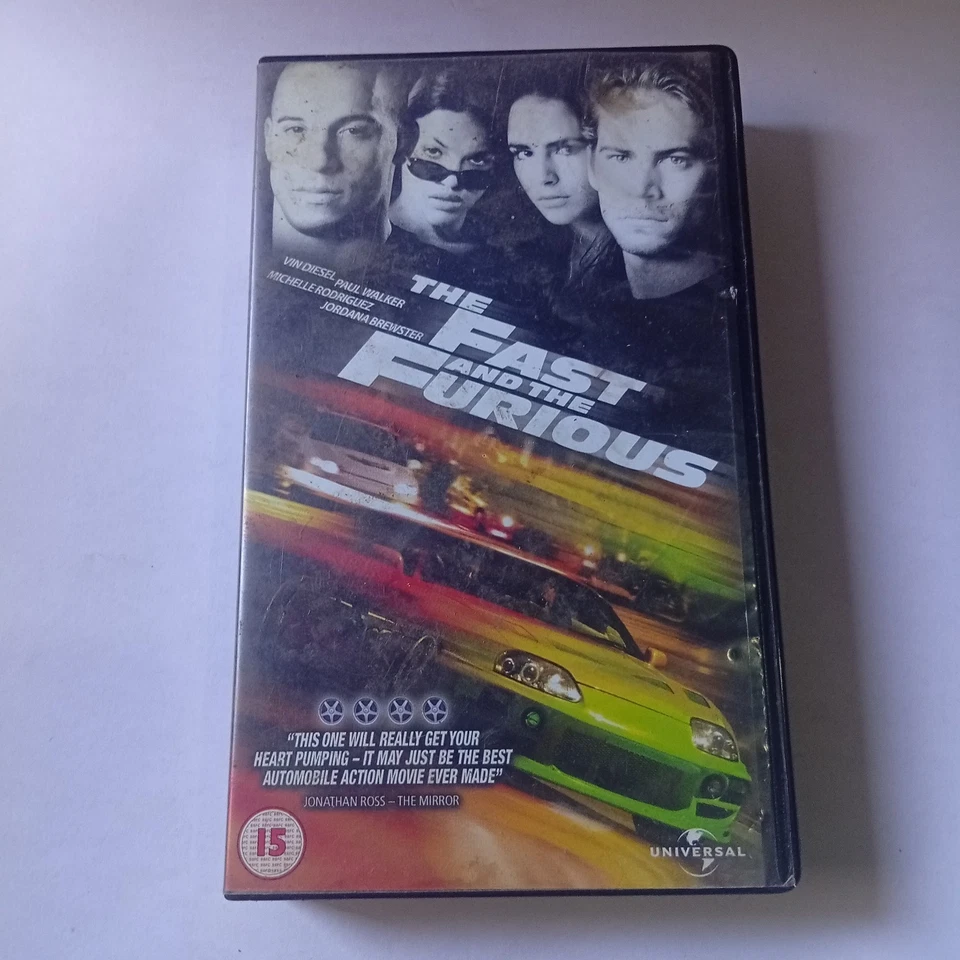 Orig VHS Tape The Fast And The Furious Vin Diesel Paul Walker Michelle Rodriguez - Image 3 of 4