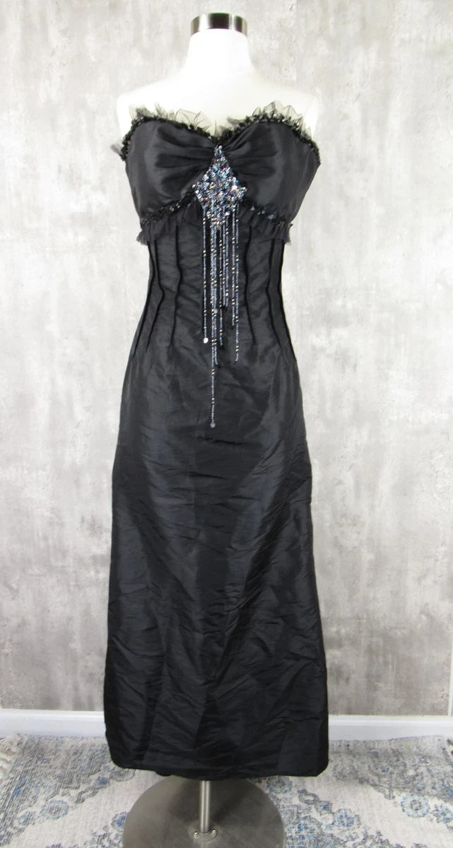 navy blue dress for baby girl Vintage Gothic 90s Prom Dress main image 0