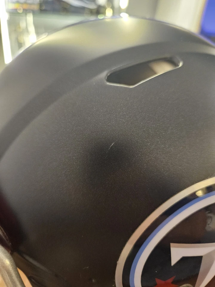 Derrick Mason Signed Titans F/S Authentic Helmet w/Titan Up and visor - Beckett - Image 4 of 4