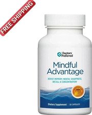 Mindful Advantage Brain Memory Focus Supplement - 30 Caps. Exp