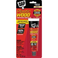 DAP Plastic Wood 1.8 Oz. Natural Solvent Wood Filler 7079821500 Pack of 12 DAP