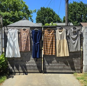 Vintage Wholesale Bundle Of Six Dresses. 60's-70's Mod, Shift And Shirt Dresses.