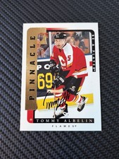 1997 Pinnacle Be a player auto 🏒 Tommy Albelin #161 🏒 Flames