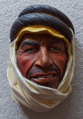 Turban - Bossons Style Kopf, Wandbehang sehr guter Zustand