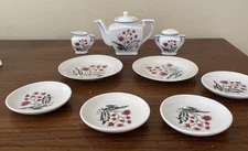 VTG Dollhouse Child Miniature China Tea Set 11 Pieces Made In Japan