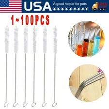 Nylon Straw Cleaner Cleaning Small Brush For Drinking Pipe Tube Baby Milk Bottle