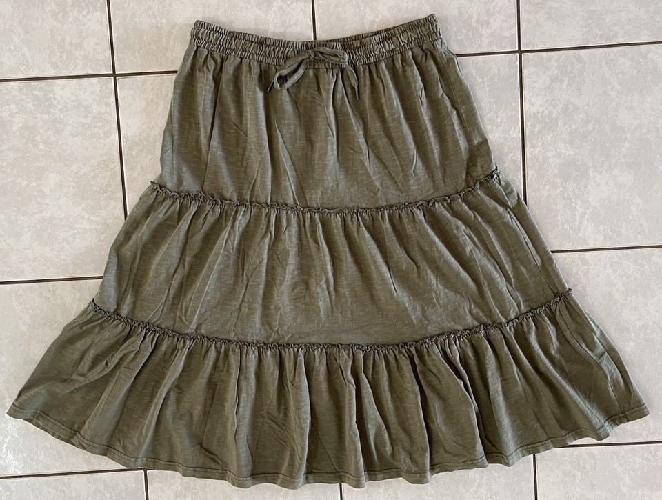 All About Eve Tiered Cotton Skirt Size 14 Excellent Condition