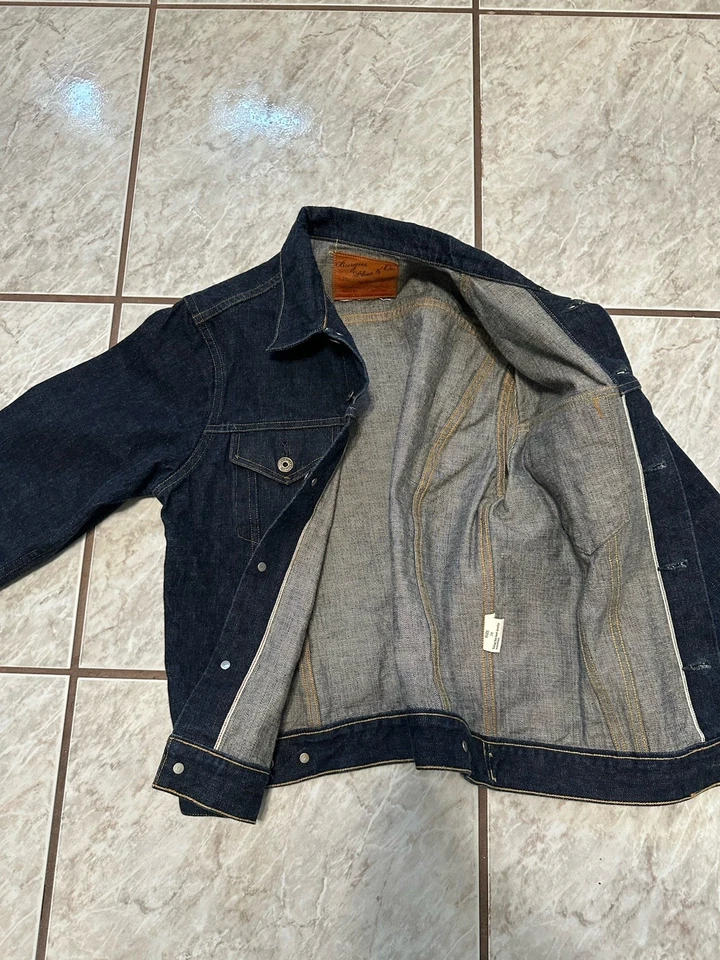 Японское инженерное пальто из денима Hinoya Burgus Plus Selvedge размер 38 - Изображение 4 из 4