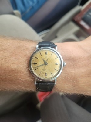 Vintage Patina Dial Eterna-matic Steel Watch