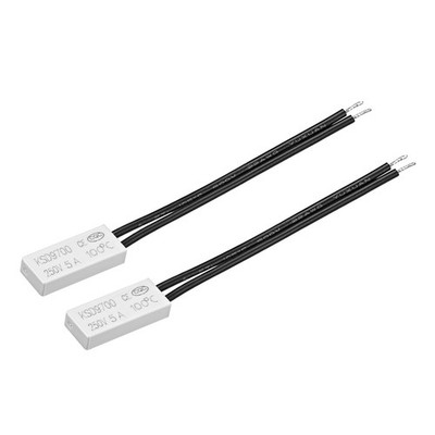 2 x Thermostat 100  NC 5A Plastic Bimetal Temperature Control Switch Controller