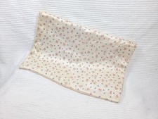 Vtg 50s Pink Rosebud Lingerie Bag Stocking Nylon Case Pink Taffeta AsIs Pinup