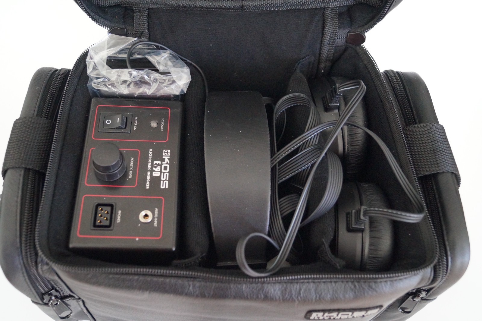 Koss ESP-950 Electrostatic Headphones bundle E-90 Energizer case extension, cups