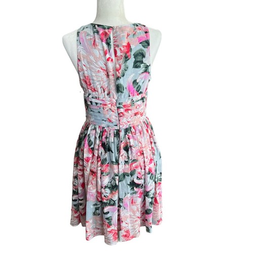 Mini Vestido BB Dakota Rosa Zurie Floral Talla 6 Primavera Verano Boda Invitada Vestido - Imagen 3 de 5