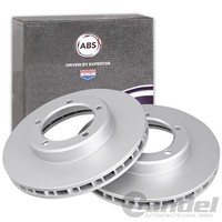 2X A.B.S. Bremsscheiben 322Mm Vorne Passend FüR Toyota Land