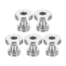 5Pcs 3/8"-16 Thread 13mm Length Camera Fixing Screw Hex Slot Tripod Screws
