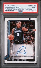 2025 TOPPS FLAGSHIP REAL ONE AUTO #TFRA-PB PAOLO BANCHERO PSA 9