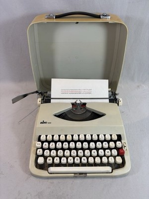 ABC 1500 Typewriter Cleaned Revised, + New Ribbon / 1970s