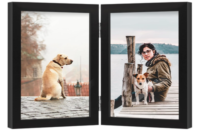 5x7 Double Picture Frame Wooden Hinged Photo Frame Definition