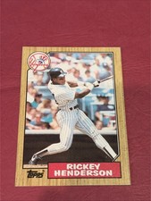 1987 Topps Rickey Henderson - New York Yankees #735