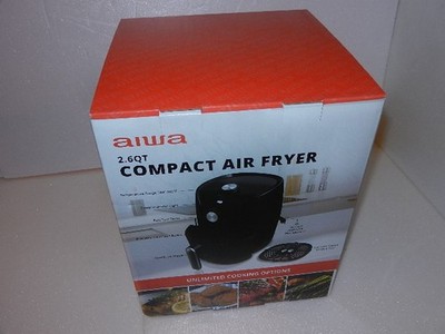 new no warranty Aiwa compact 2.6 QT electric Air Fryer Oven WAF1-1009-BLK 2.6QT