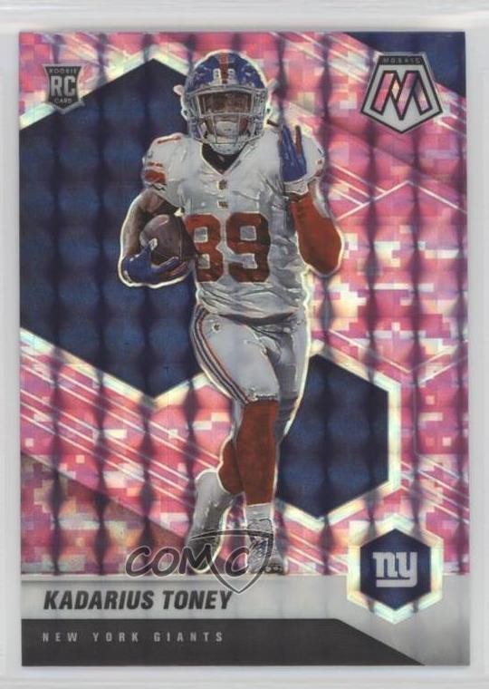 2021 Panini Mosaic Rookies Pink Camo Mosaic Prizm Kadarius Toney #312 12g7