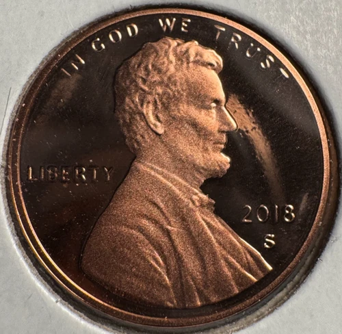 2018 S Lincoln Shield Cent 1 One Cent GEM Proof Penny San Francisco Deep Cameo!