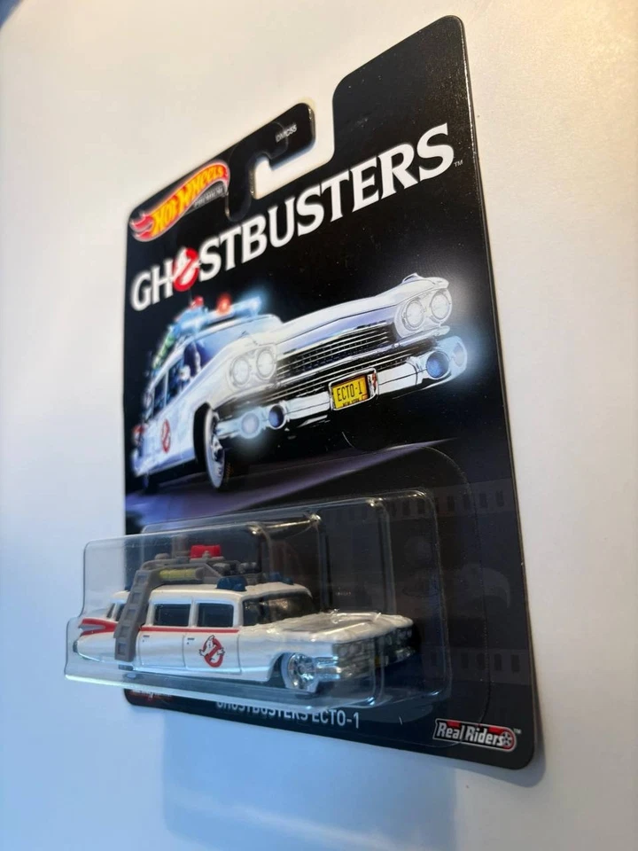 Hot wheels Ghostbusters ECTO-1 on Real Riders rare replica Entertainment 2019 - Bild 2 von 4