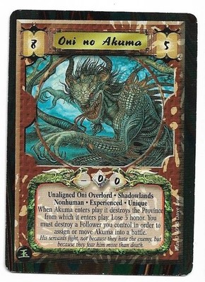 L5R: *ONI NO AKUMA (EXP)* - Hidden Emperor - Legend of the Five Rings CCG
