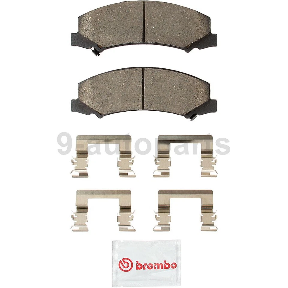 Kit de frenos delanteros Brembo rotores de disco pastillas de cerámica para Chevrolet Impala 2006-2010 Foto 4 de 4