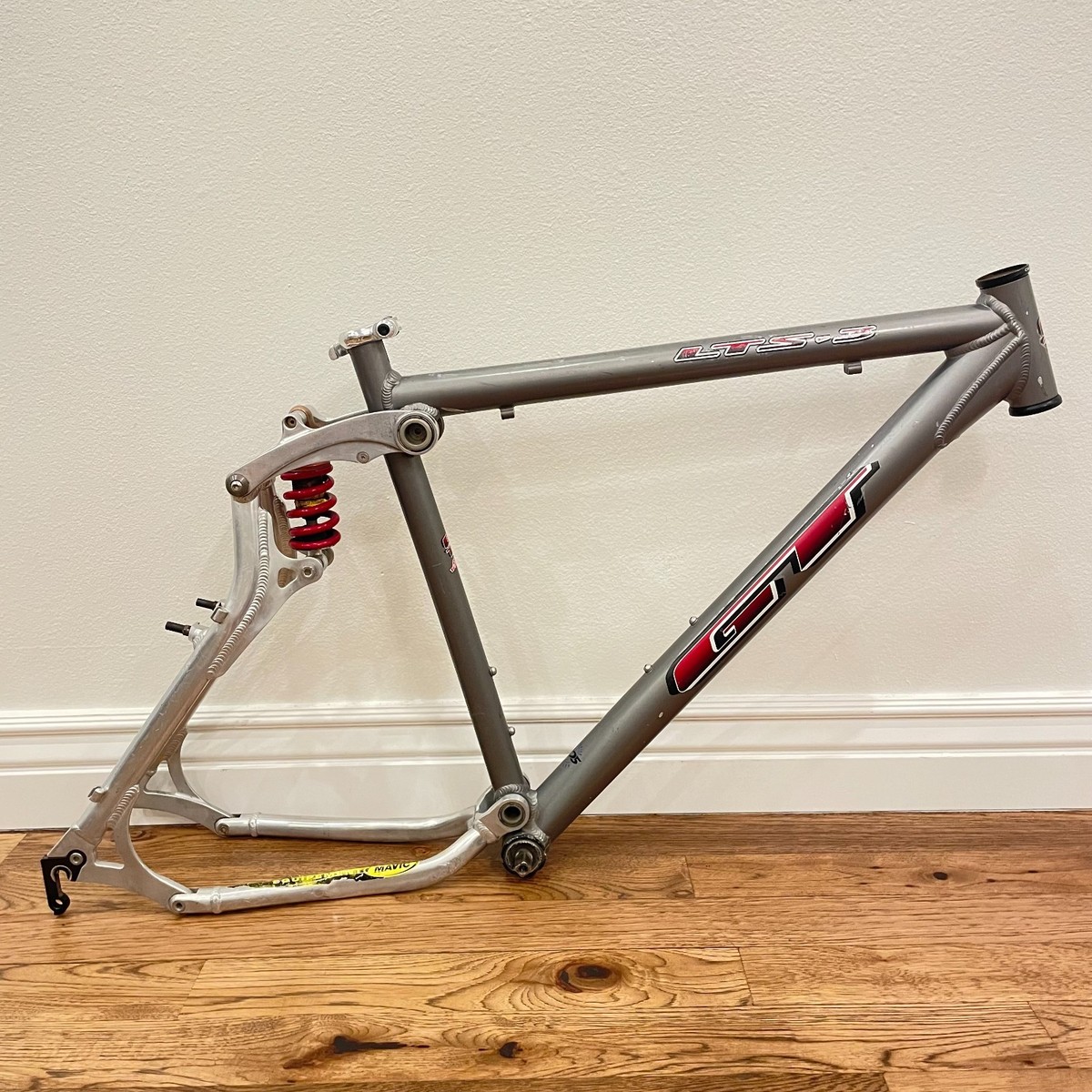 Vintage GT LTS Aluminum Mountain Bike Frame Rockshox Shock MTB | eBay
