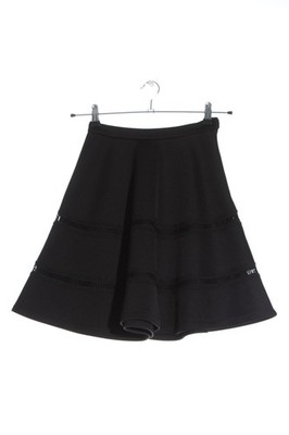 CARVEN High Waist Rock Damen Rock Gr. DE 34 schwarz Casual-Look