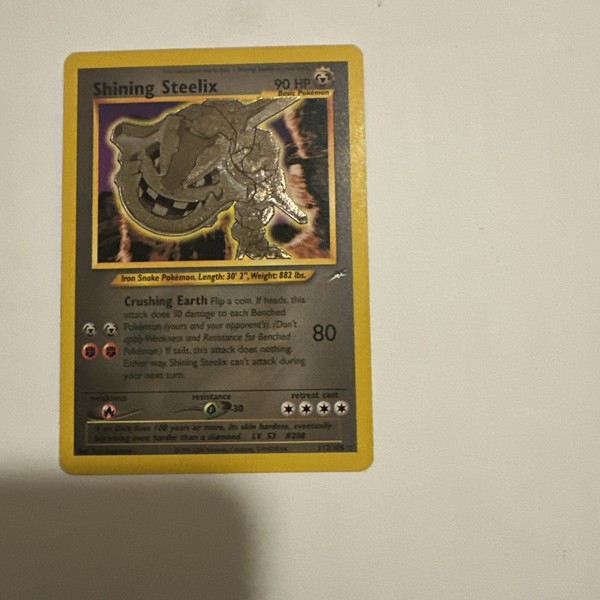 Pokemon TCG Shining Steelix 112/105 Neo Destiny Secret Rare 2000 English 90 HP