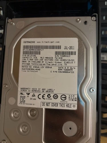 Hitachi 3TB 3.5" SATA HDD – HUA723030ALA640