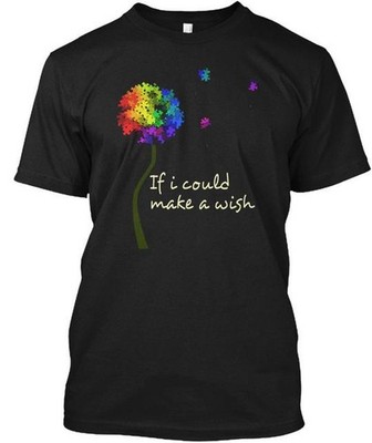 Autism Awareness Wish T-Shirt Made in the USA Size S to 5XL