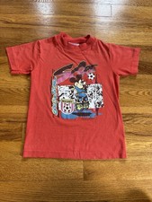Mickey Soccer Disney Vintage T Shirt Youth 7 Soccer Star Futbol Football RARE