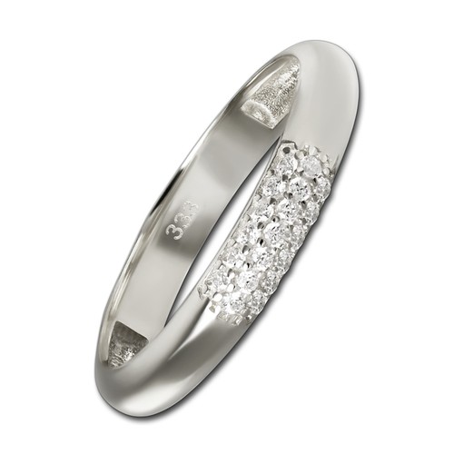Anello in oro bianco 18k con scritta Love in diamanti. | GV Anello in oro bianco 18k con scritta Love in diamanti. | GV