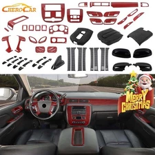 Interior Decor Cover Trim Overlay Full Kit For YUKON/SIERRA/Silverado 2007-2013